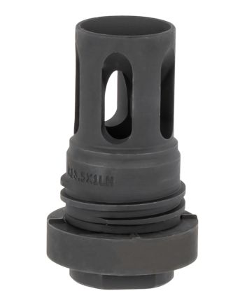 Yankee Hill 4315M13LA Mini QD Flash Hider Black Phosphate M13.5x 1 LH Threads 2.13" OAL for 5.56x45mm NATO AR-Platform
