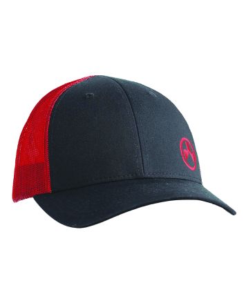 Magpul MAG1106-003 Icon Trucker Hat Black/Red Adjustable Snapback M/L Structured
