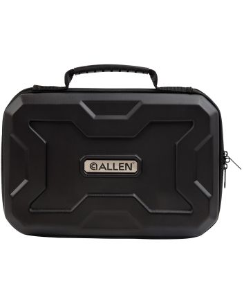 Allen 8212 EXOHandgun Case Black Polymer, Egg Crate Foam, Lockable Zipper &amp; Molded Rubber Handle 12" L