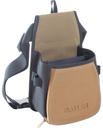 Allen 8303 Eliminator Basic Double Compartment Shooting Bag Black w/Tan Accents, Elastic Loops, Side Pockets &amp; Molded Components 7" x 4.75" x 12" Exterior Dimensions