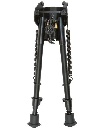 Allen 2188 BozemanRifle Bipod Black Aluminum w/Sling Swivel Mount, Rubber Feet &amp; 9-13" Vertical Adjustment