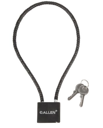 Allen 15414 Cable Gun LockOpen With Key Black Stainless Steel Firearm Fit- Handgun/Rifle/Shotgun
