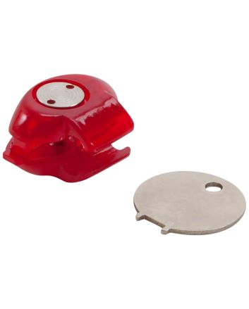 Allen 18511 Trigger LockOpen With Key Red Polymer Firearm Fit- Handgun