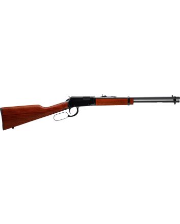 Rossi RL22181WD Rio BravoLever Action 22 LR Caliber with 15+1 Capacity, 18" Round Barrel, Polished Black Metal Finish &amp; German Beechwood Stock Right Hand (Full Size)