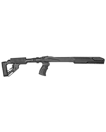 FAB Defense FXUASR1022B UAS-R Precision Stock Conversion Kit for Ruger 10/22 Left Side Folding w/Adjustable Cheekrest Matte Black Fiberglass Reinforced Polymer