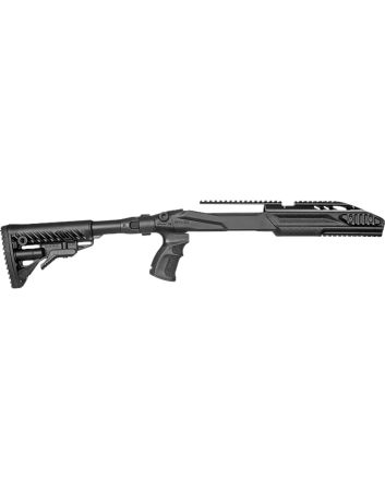 FAB Defense FXM4PR1022B M4 Conversion Kit Matte Black Synthetic, Collapsible Left Side Folding, Fits Ruger 10/22, 2.51"- 30.70" OAL