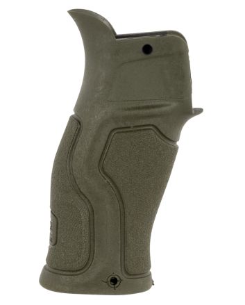 FAB Defense FX-GRADUSG Gradus Ergonomic Pistol Grip 15 Degree OD Green Polymer with Rubber Overmold for AR-15, AR-10, M4, M16