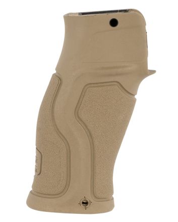FAB Defense FXGRADUSFBVT Gradus Ergonomic Beavertail Pistol Grip for AR-15/ AR-10/ M16/ M4 Rubberized Flat Dark Earth Overmold Polymer Core