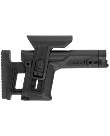 FAB Defense FXRAPS RAPS Rapid Adjustment Precision Stock Integrated Cheek-Rest &amp; Adjustable LOP Ambidextrous 1Latch System Black Polymer