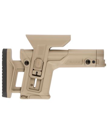 FAB Defense FXRAPST RAPS Rapid Adjustment Precision Stock Integrated Cheek-Rest &amp; Adjustable LOP Ambidextrous 1Latch System Flat Dark Earth Polymer