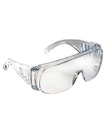Radians CV0010 Coveralls Shooting Glasses Adult Clear Lens Polycarbonate Clear Frame
