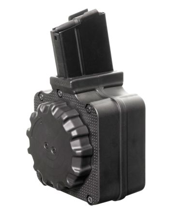 ProMag DRMA2 Standard50rd Drum 308 Win/7.62x51mm NATO Fits Springfield M1A/M14 Black DuPont Zytel Polymer
