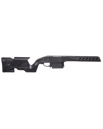 Archangel AA1500SA Precision StockBlack Synthetic Fixed with Adjustable Cheek Riser for Weatherby Vanguard; Howa 1500 Short Action Includes Mag