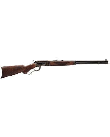 Winchester Repeating Arms 534227171 Model 1886 Deluxe 45-90 Win 8+1 24" Brushed Polish Blued Octagon Barrel, Color Case Hardened Drilled &amp; Tapped Steel Receiver, Satin Walnut Fixed w/Pistol Grip Stock