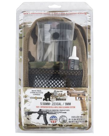 Pro-Shot MMULTICAM5569MM Rod Cleaning System Multi-Caliber Pistol/Rifle Multi-Camo Pouch Case