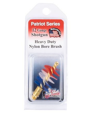 Pro-Shot PS12 Patriot Series Bore Brush 12 Gauge Shotgun #5/16-27 Thread Nylon Bristles Brass Core