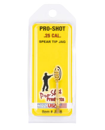Pro-Shot J25B Benchrest Jag .25/ .26 Cal Handgun/Rifle #8-32 Thread Brass Spear Tip