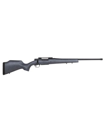 Mossberg 28101 Patriot Long Range Hunter 308 Win Caliber with 5+1 Capacity, 22" Barrel, Threaded/Fluted Matte Blued Metal Finish &amp; Sniper Gray Fixed Monte Carlo Stock Right Hand (Full Size)