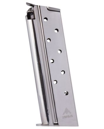 Mec-Gar MGCGGOV10N StandardNickel Detachable 8rd 10mm Auto for 1911 Government