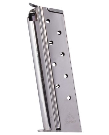 Mec-Gar MGCGGOV38N StandardNickel Detachable 9rd 38 Super for 1911 Government