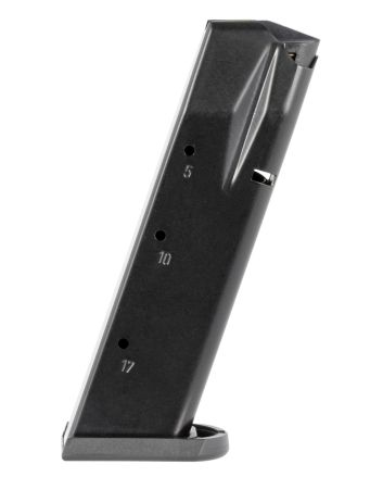 Mec-Gar MGWIT9SFAFC Standard17rd 9mm Luger Fits Tanfoglio Witness Small Frame Blued w/Anti-Friction Coating Carbon Steel