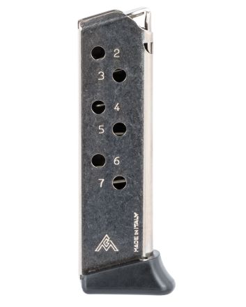 Mec-Gar MGWPPKSFRN StandardNickel Detachable w/ Finger Rest 7rd 380 ACP for Walther PPK/S