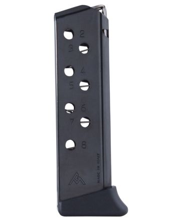 Mec-Gar MGWPP32FRB Standard8rd Detachable w/Finger Rest 32 ACP Fits Walther PP Blued Carbon Steel