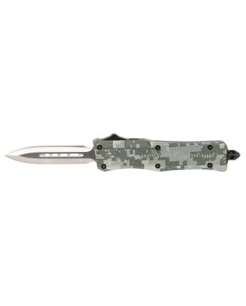 CobraTec Knives SADCCTK1SDAGNS CTK-1Small 2.75" OTF Dagger Plain D2 Steel Blade/Winter Digi Camo Aluminum Handle Features Glass Breaker Includes Pocket Clip