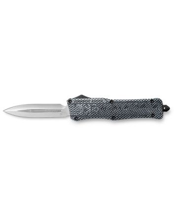 CobraTec Knives LCFCTK1LDAGNS CTK-1Large 3.75" OTF Dagger Plain D2 Steel Blade/Carbon Fiber Aluminum Handle Features Glass Breaker Includes Pocket Clip