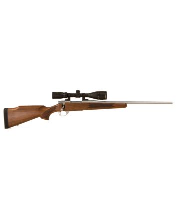Howa HWH65CTS M1500 Standard Hunter 6.5 Creedmoor 5+1 22" Stainless Steel Threaded Barrel, Stainless Steel Receiver, Fixed Walnut Stock, *Scope Not Included*