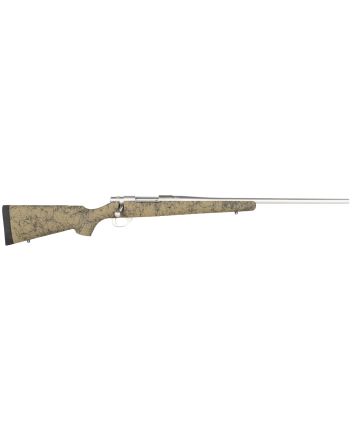 Howa HHS63113 M1500 HS Precision 308 Win 5+1 22", Stainless Steel Metal Finish &amp; Green Black Webbed Fixed HS Precision Stock