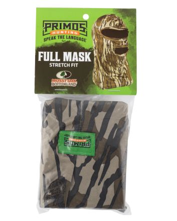Primos PS6666 Stretch FitMossy Oak Original BottomLand Neoprene Full Face Mask OSFA