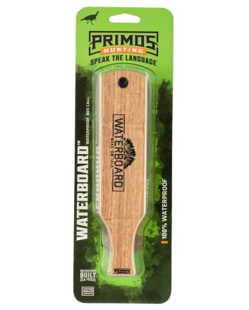 Primos PS257 WaterboardBox Call Turkey Hen Sounds Attracts Turkeys Natural Mahogany