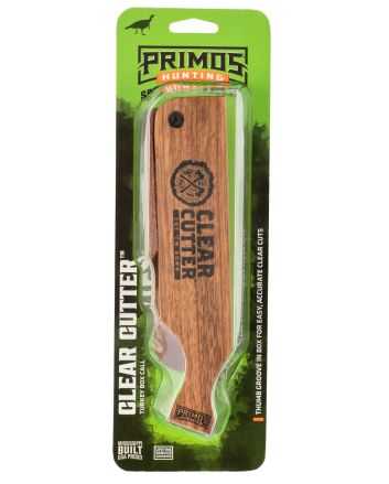 Primos PS244 Clear CutterBox Call Turkey Hen Sounds Attracts Turkeys Brown Mahogany/Walnut