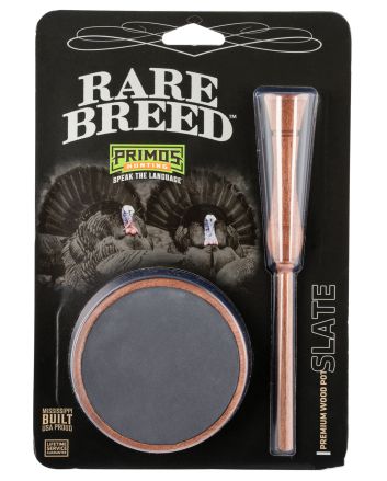 Primos PS2904 Rare BreedFriction Call Attracts Turkeys Natural Wood/Slate