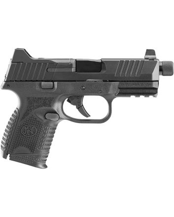 FN 66100783 509CTCompact 9mm Luger 10+1, 4.32" Black Steel Threaded Barrel, Black PVD Optic Cut/Serrated Stainless Steel Slide, Black Polymer Frame w/Picatinny Rail, Ambidextrous