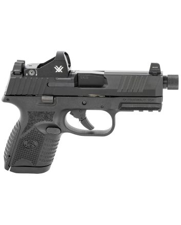 FN 66100803 509CT w/Optic 9mm Luger 10+1 4.32" Black Steel Threaded Barrel, Black PVD Optic Cut/Serrated Steel Slide &amp; Polymer Frame w/Picatinny Rail, Vortex Viper Red Dot, Ambidextrous