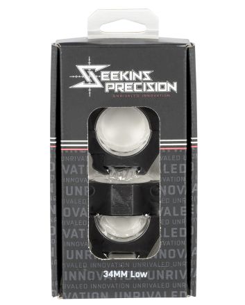 Seekins Precision 0010630002 Scope RingsMatte Black 34mm Low