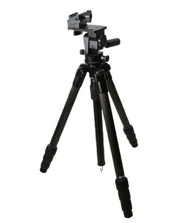 KOPF Jager KJ85004K K800Tripod made of Carbon Fiber with Black Finish, Adjustable Reaper Rail, 4-Level Leg Extension, 21-87 Degree Pan &amp; Tilt
