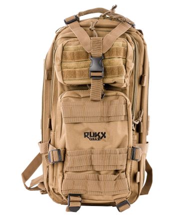 Rukx Gear ATICT1DT Tactical 1 Day Tan 600D Polyester