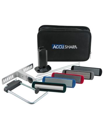 AccuSharp 059C 5-Stone Precision Set Extra Coarse/Coarse/Medium/Fine/ Ultra-Fine Diamond, Alumina, Ceramic Sharpener Multi Color