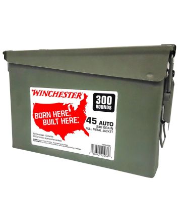 Winchester Ammo WW45C USA Ammo Can 45ACP 230gr Full Metal Jacket 300 Per Box/2 Case