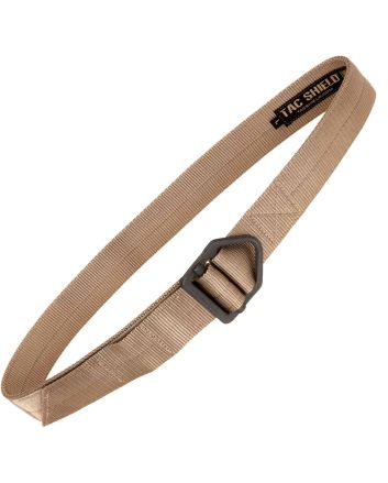 Tacshield T32XLTN Tactical Riggers Belt Coyote Webbing 42-46" 1.75" Wide Rigger Buckle Closure