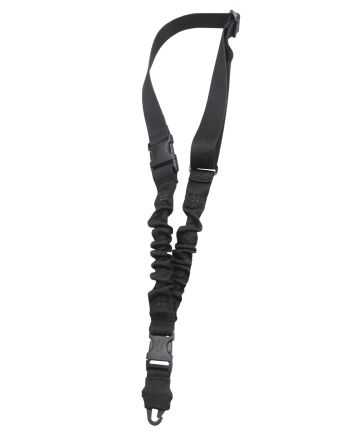 Tacshield T6010BK Shock Sling Black Webbing Single-Point Rifle/Shotgun