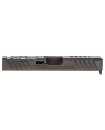 Grey Ghost Precision GGP193OCV3 GGP19 Version 3 Slide Compatible w/Glock G19 Gen3, Milled For Trijicon RMR &amp; Leupold Deltapoint Pro, 17-4 Stainless Steel w/Black Nitride Finish