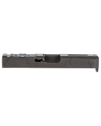 Grey Ghost Precision GGP193OCV4 GGP19 Version 4 Slide Compatible w/Glock G19 Gen3, Milled For Trijicon RMR &amp; Leupolld Deltapoint Pro, 17-4 Stainless Steel w/Black Nitride Finish