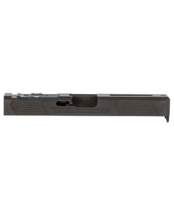 Grey Ghost Precision GGP173OCV4 GGP17 Version 4 Slide Compatible w/Glock G17 Gen3, Milled For Trijicon RMR &amp; Leupold Deltapoint Pro, 17-4 Stainless Steel w/Black Nitride Finish