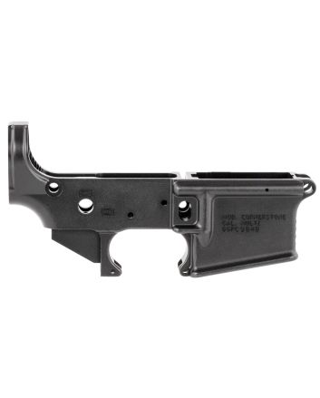 Grey Ghost Precision GGPC CornerstoneLower Receiver Multi-Caliber, 7075-T6 Aluminum w/Black Anodized Finish, Nylon Tipped Tensioning Screw, Flared Mag Well