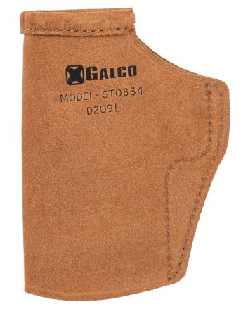 Galco STO834 Stow-N-GoIWB Natural Leather Compatible w/ Glock 48/48 MOS/S&amp;W M&amp;P Shield EZ Belt Clip Mount Right Hand