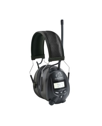 Walker's GWPRDOM AM/FM Digital Muff Polymer 25 dB Over the Head Black